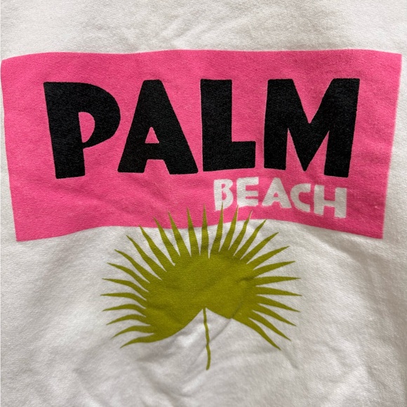 Alla Berman White Palm Beach Sweatshirt - Picture 3 of 10